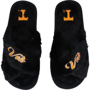 NWT Women's FOCO Tennessee Volunteers Script Cross Slide Slippers